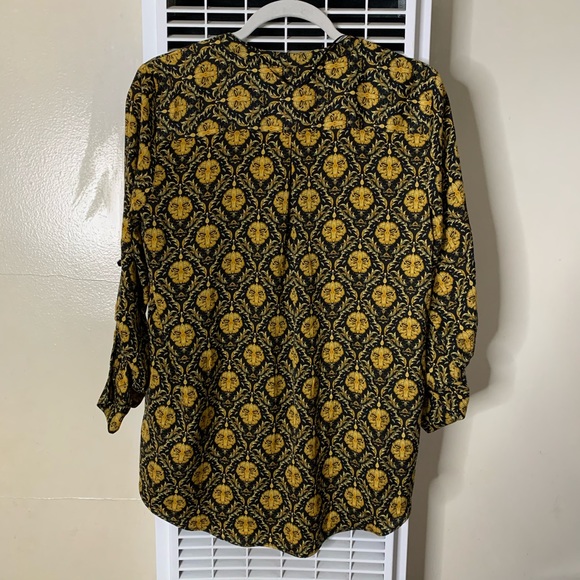 NWOT Zara Printed Long-sleeve Blouse - cute Print - Picture 7 of 8